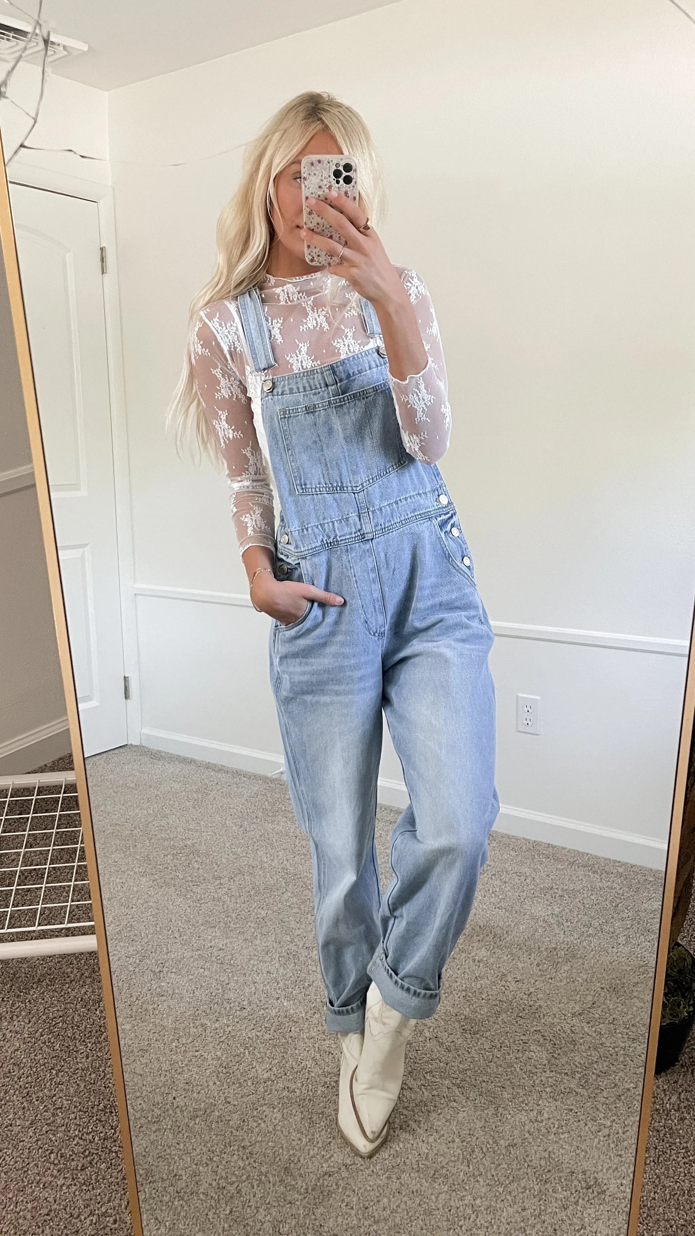 Oversized Denim Overalls