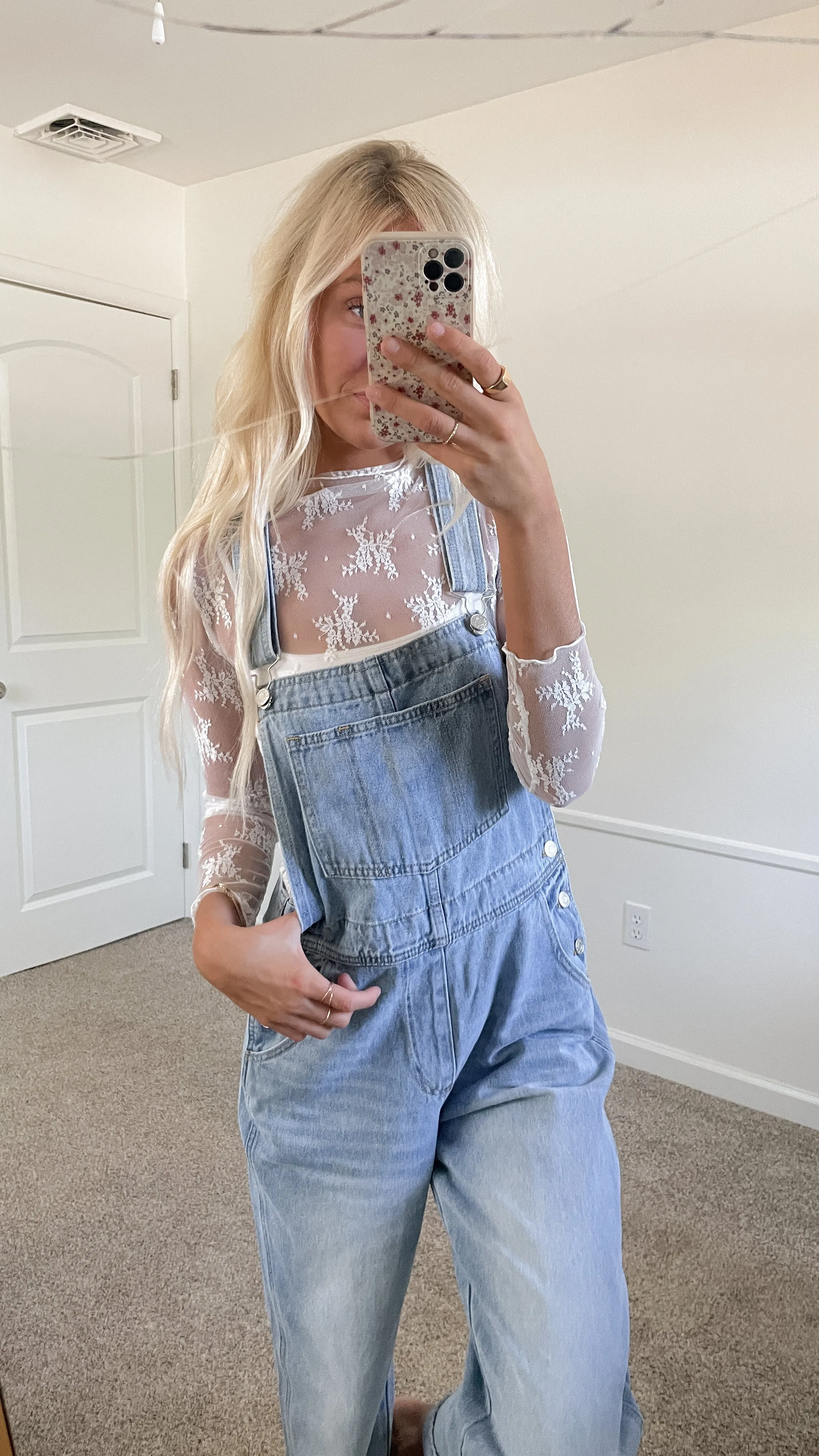 Oversized Denim Overalls