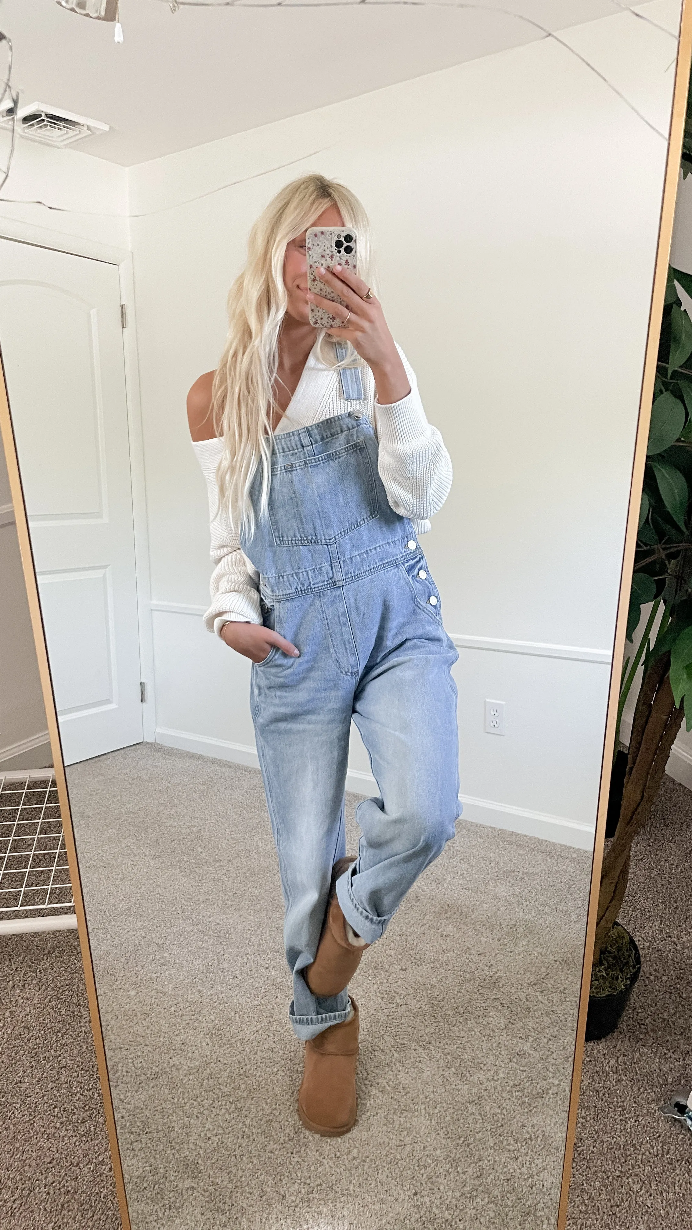 Oversized Denim Overalls