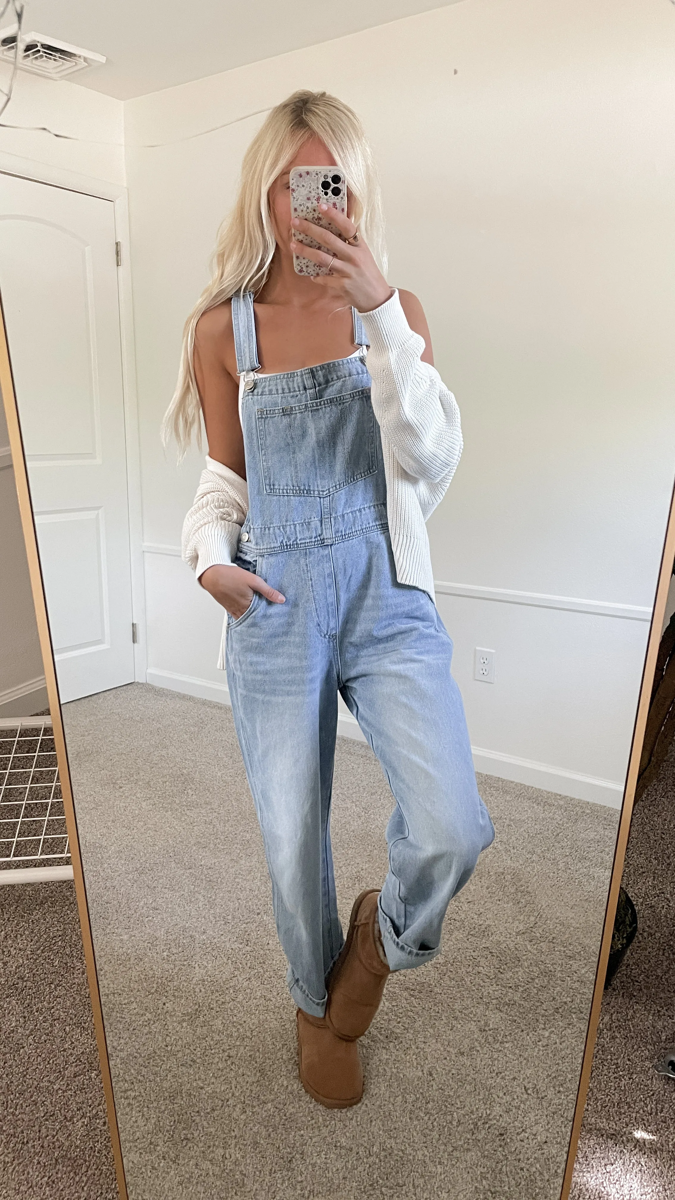 Oversized Denim Overalls