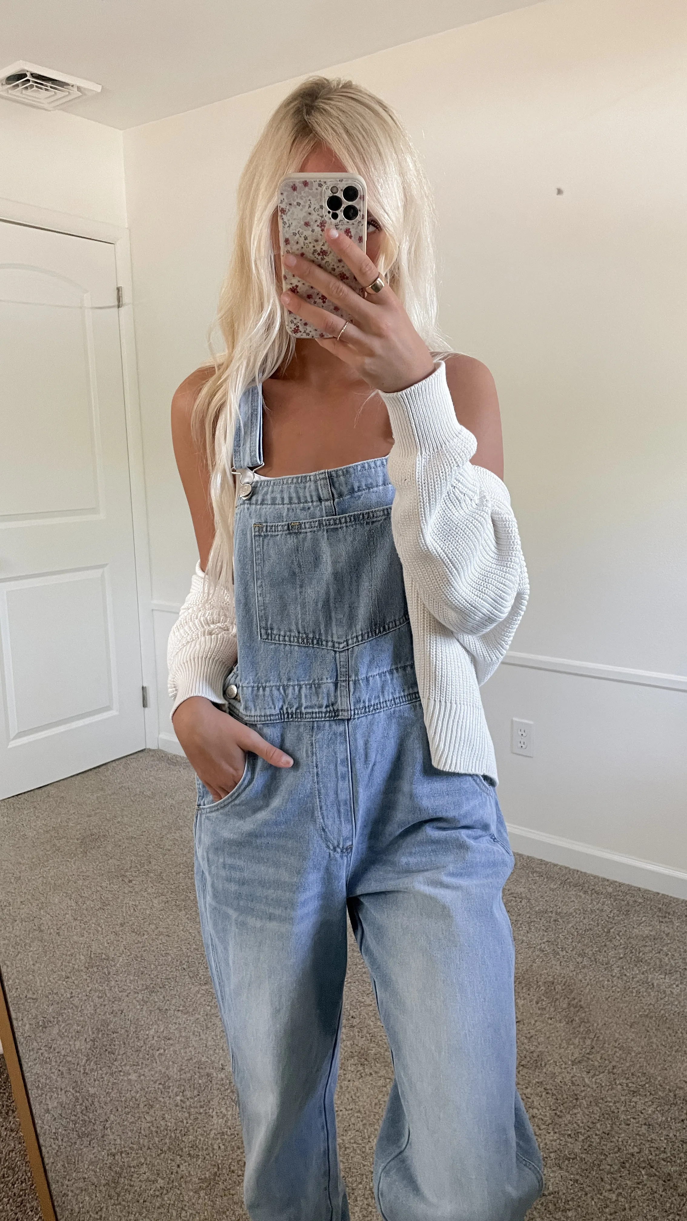Oversized Denim Overalls