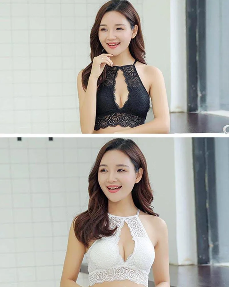 Pack of 2 Sexy Lace Tube Top Bandeau Crop Stretch Bra