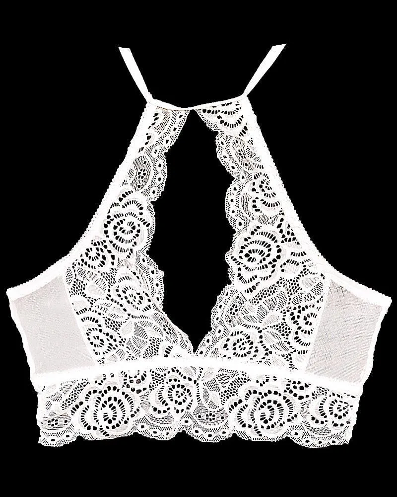 Pack of 2 Sexy Lace Tube Top Bandeau Crop Stretch Bra