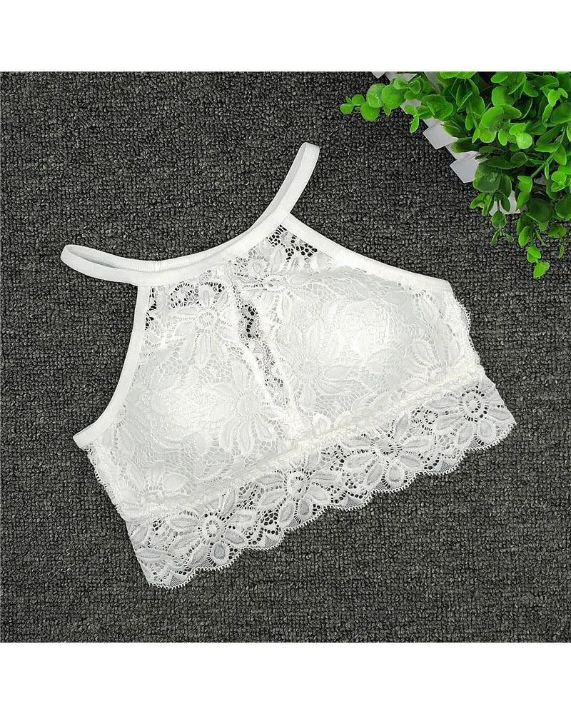 Pack of 2 Sexy Lace Tube Top Bandeau Crop Stretch Bra