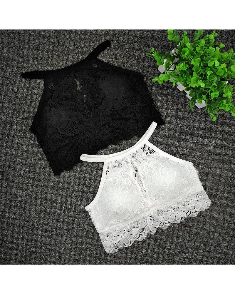 Pack of 2 Sexy Lace Tube Top Bandeau Crop Stretch Bra