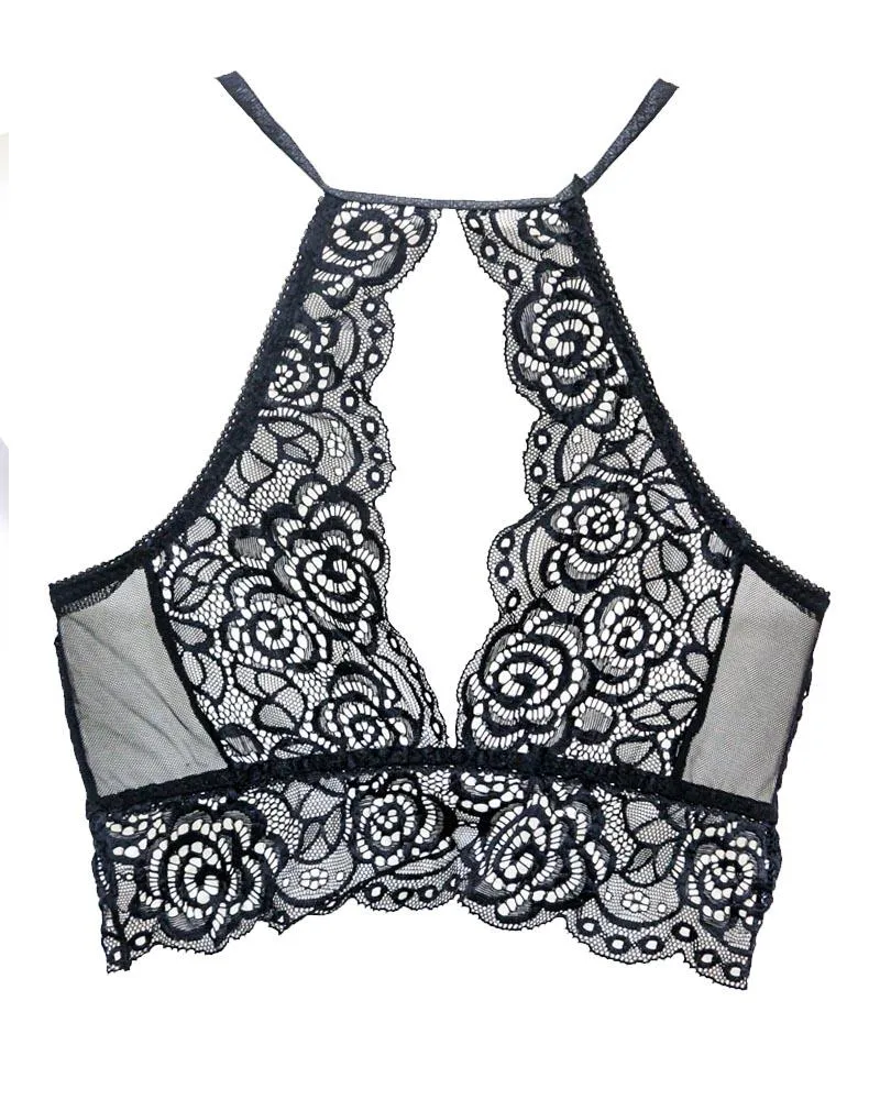 Pack of 2 Sexy Lace Tube Top Bandeau Crop Stretch Bra