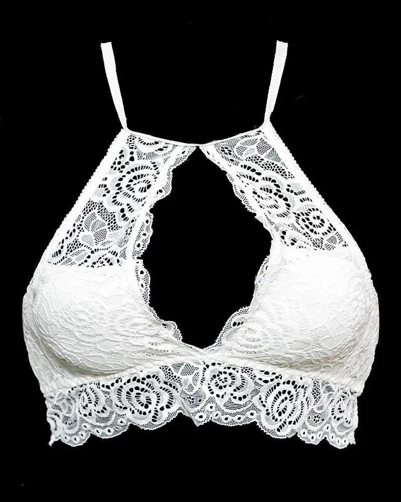 Pack of 2 Sexy Lace Tube Top Bandeau Crop Stretch Bra