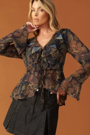 Paisley Pattern Blouse