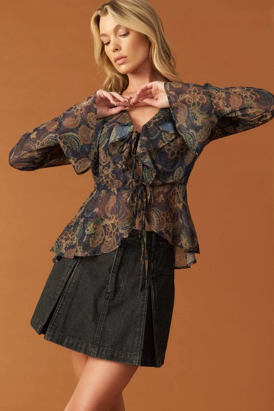 Paisley Pattern Blouse