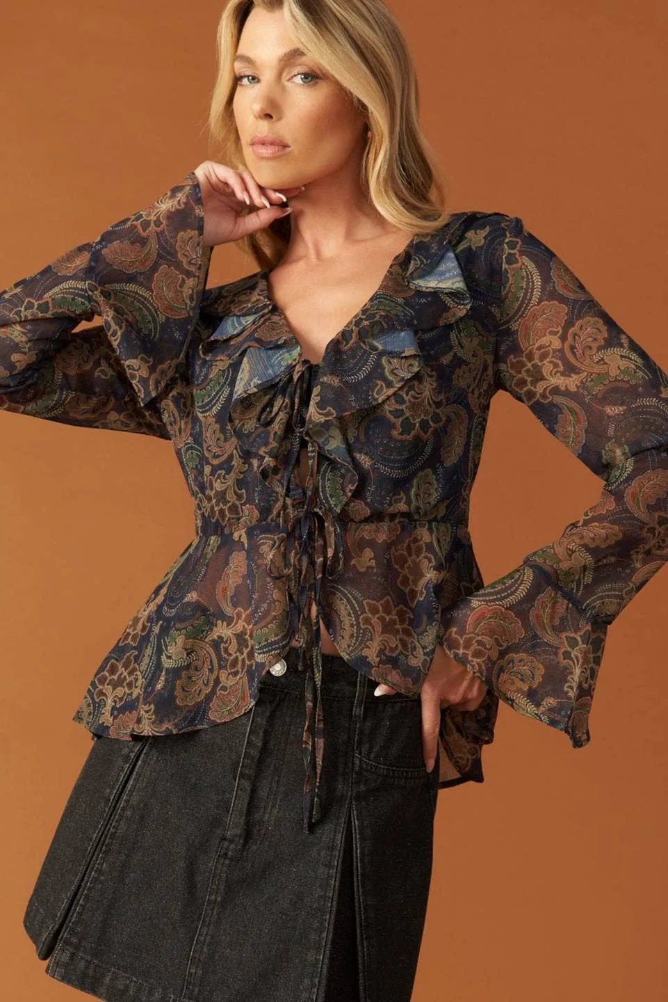 Paisley Pattern Blouse