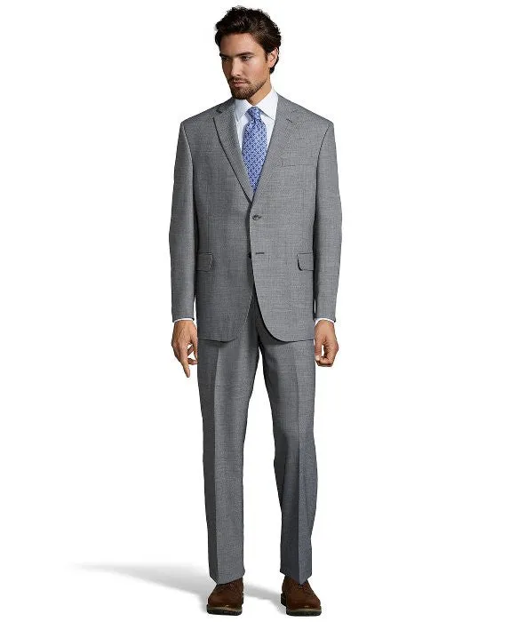 Palm Beach Chairman Grey Sharkskin Plain Front Pant