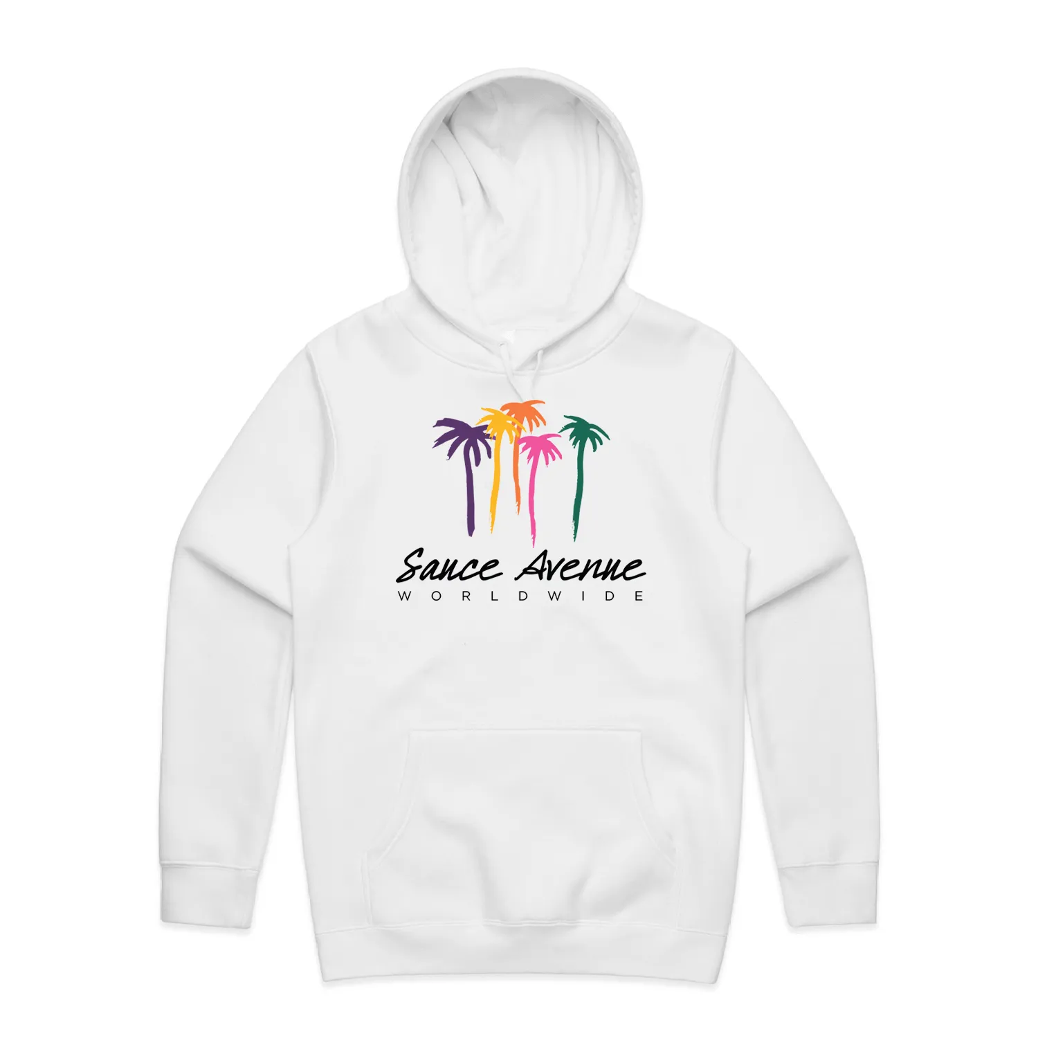 Palm Trees SA Worldwide | White Hoodie