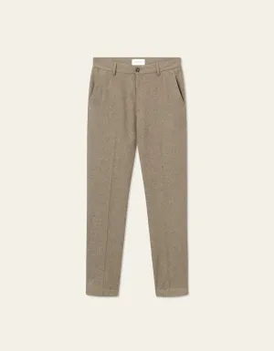 Pantalon COMO REG WOOL SUIT PANTS Desert Taupe Melange