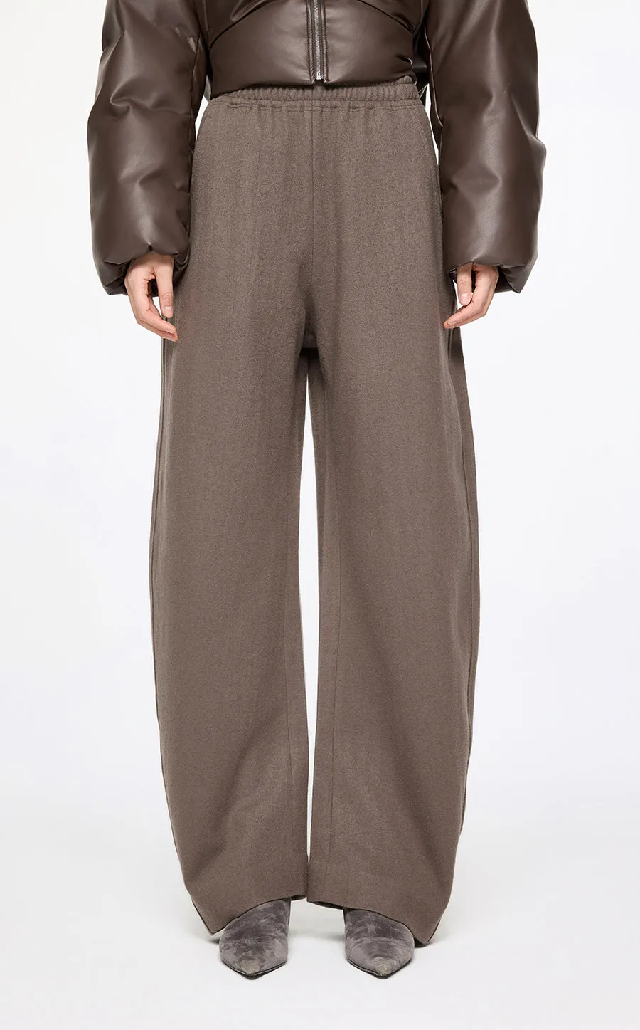 Pants / JNBY Elasticated-Waist Wool Track Pants