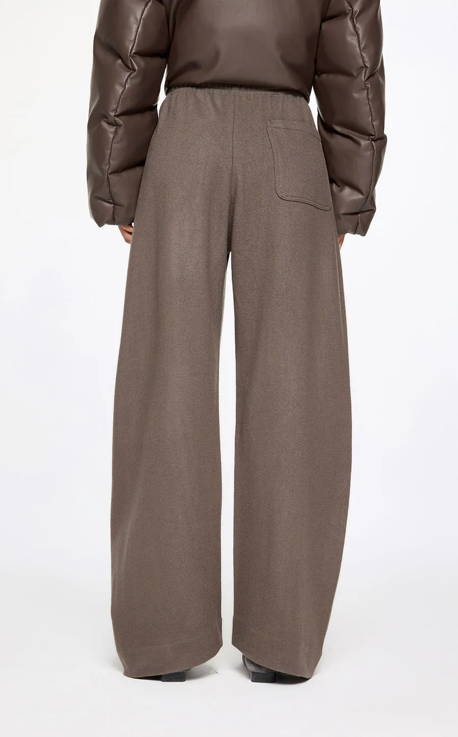 Pants / JNBY Elasticated-Waist Wool Track Pants
