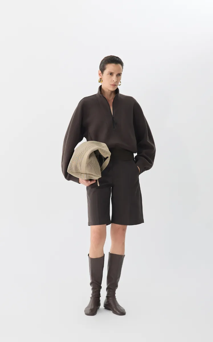 Pants / JNBY Straight-Leg Cotton midi trousers