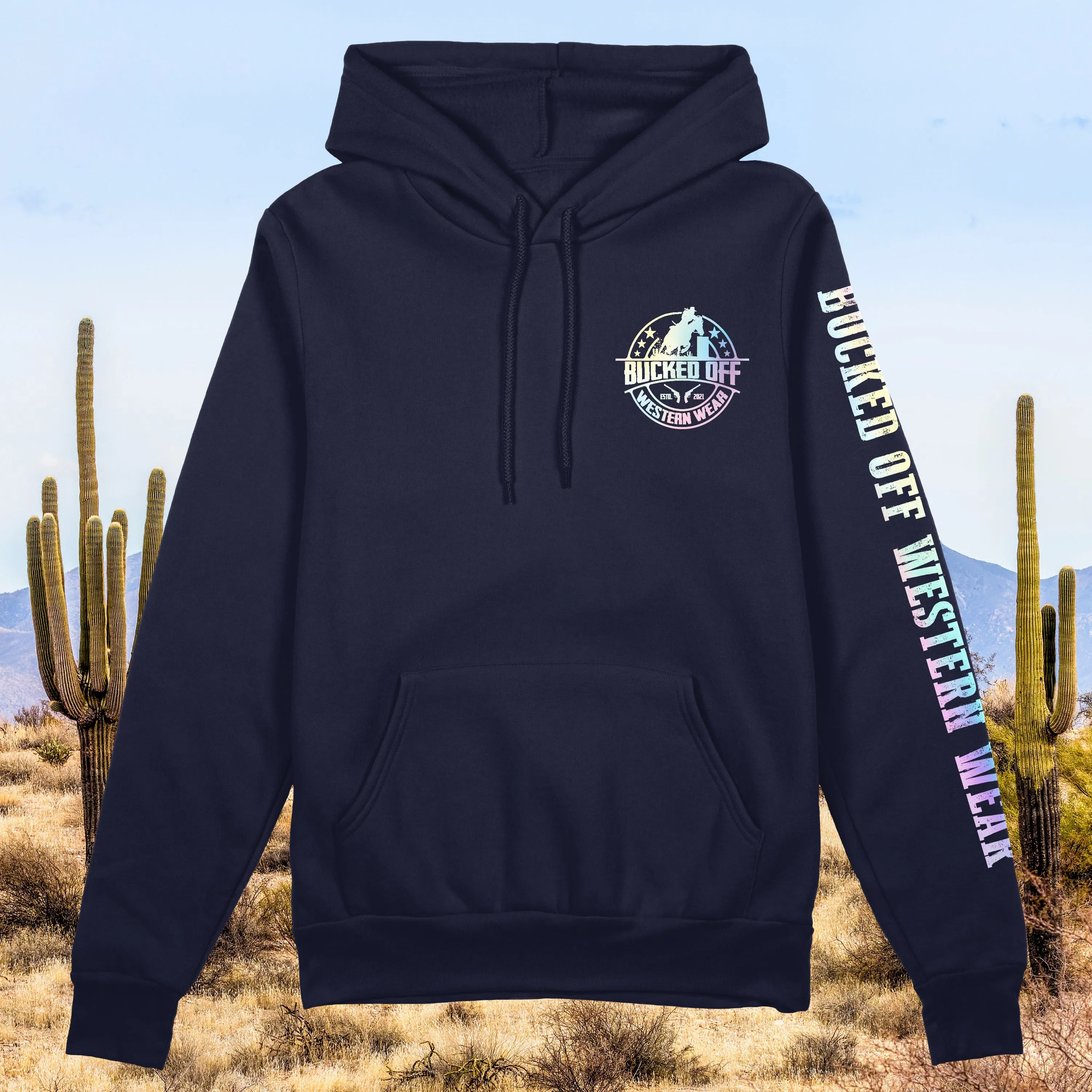 Pastel Rainbow Barrel Racer Hoodie