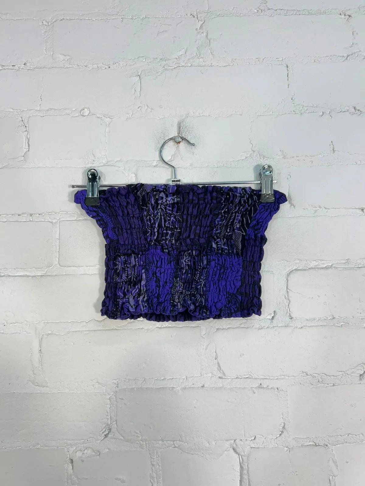 Patch & Screen Print Elasticated Boob Tube