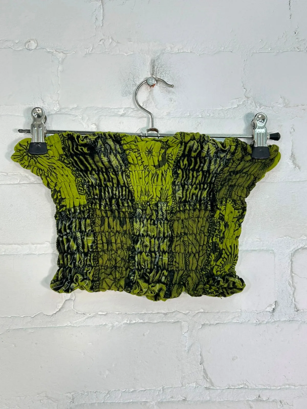 Patch & Screen Print Elasticated Boob Tube