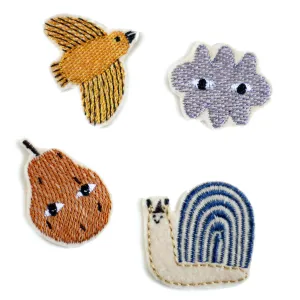 Patch "Snail, Pear, Cloud and Bird" I Halfbird