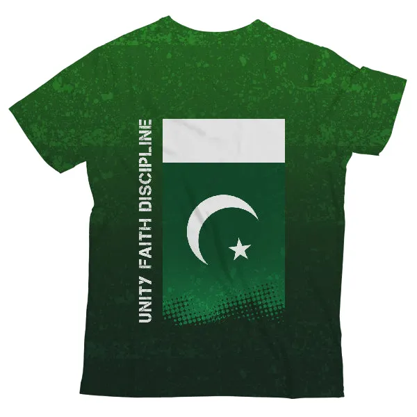 Patriotic Grunge Unisex All-Over Print T-Shirt