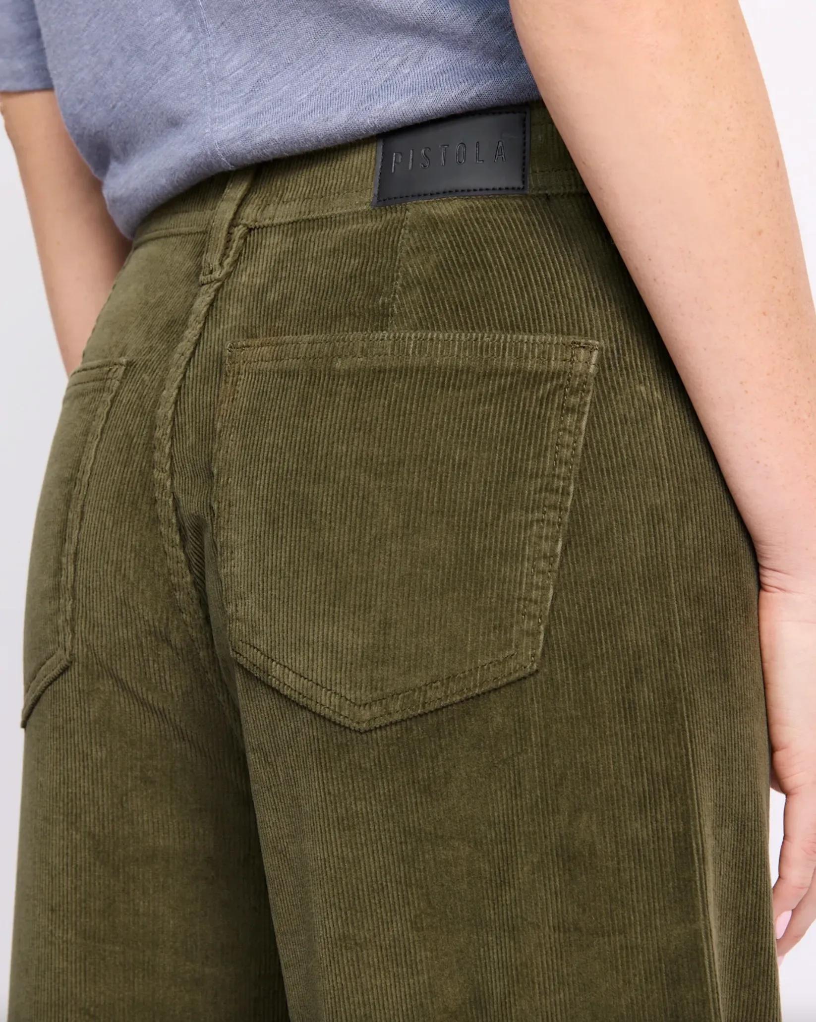 penny crop high rise wide leg