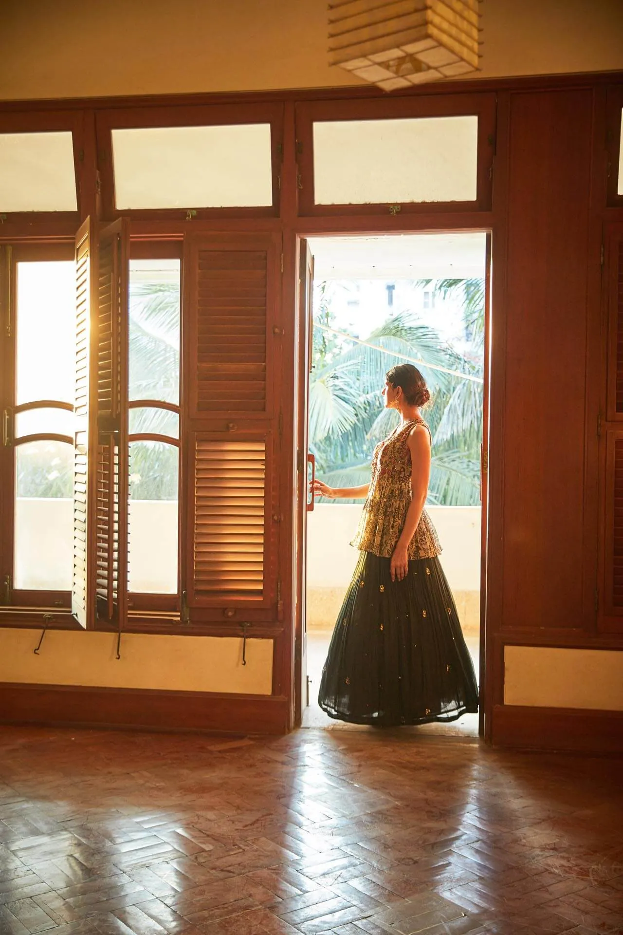 Peplum Top & Lehenga