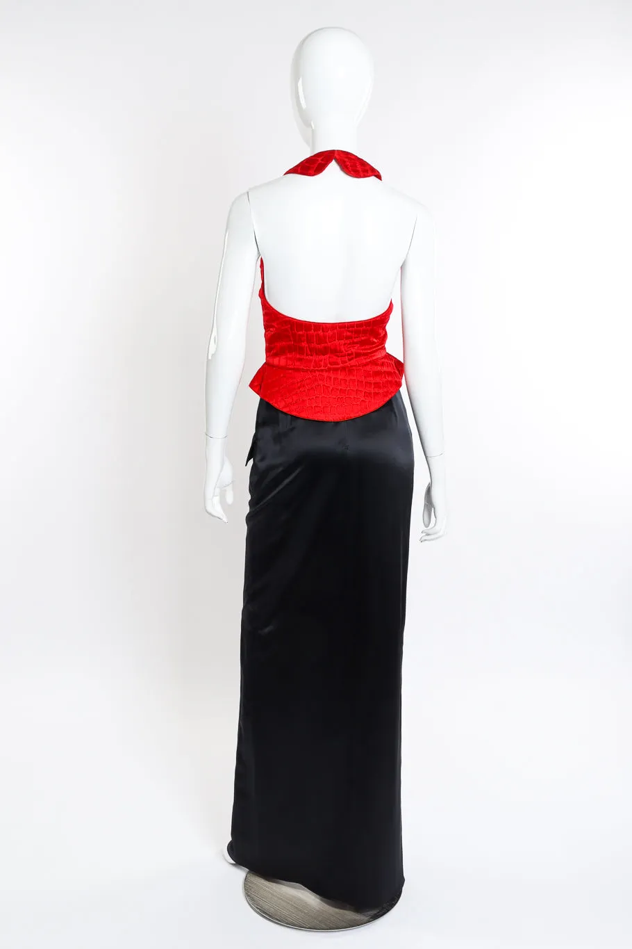 Peplum Vest and Maxi Skirt Set