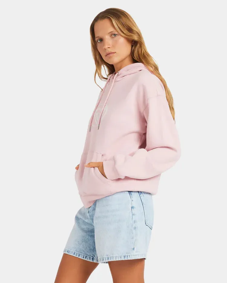 Perfect Place Brushed Hoodie - Bleached Mauve
