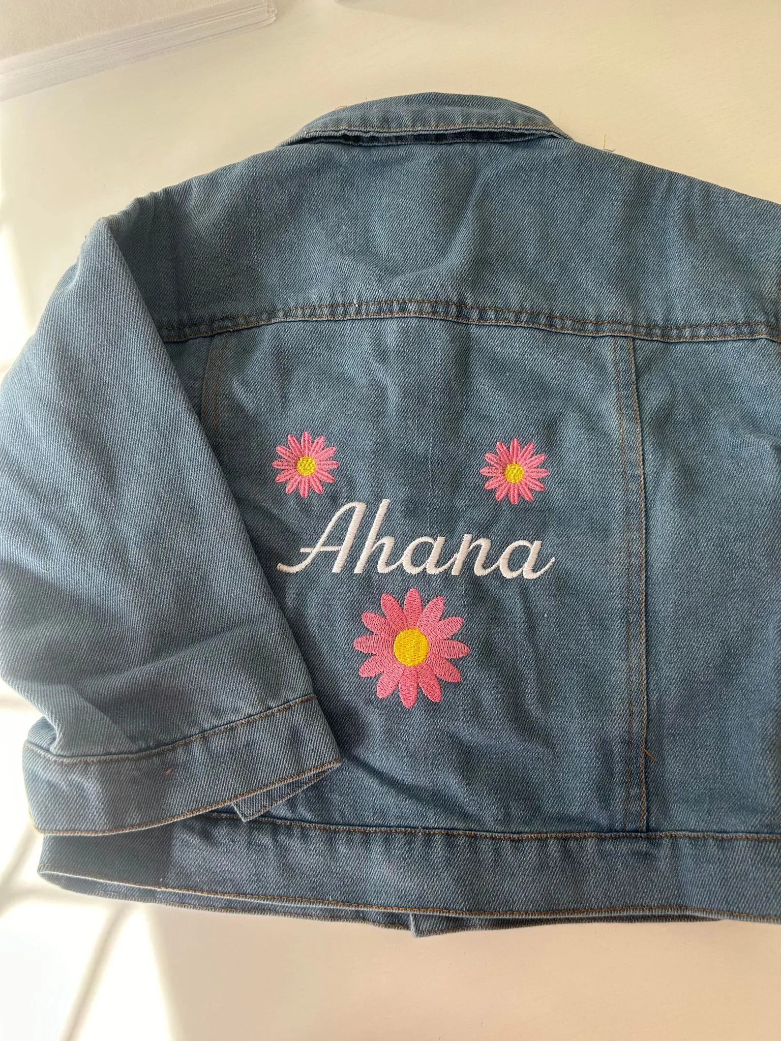 PERSONALISED Denim Jacket SIZE 3Y