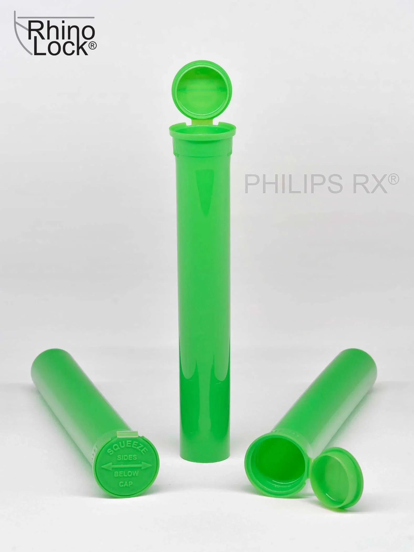 Philips RX 116mm Blunt Tube - Opaque Lime - CPSC Child Resistant - (475 Count)