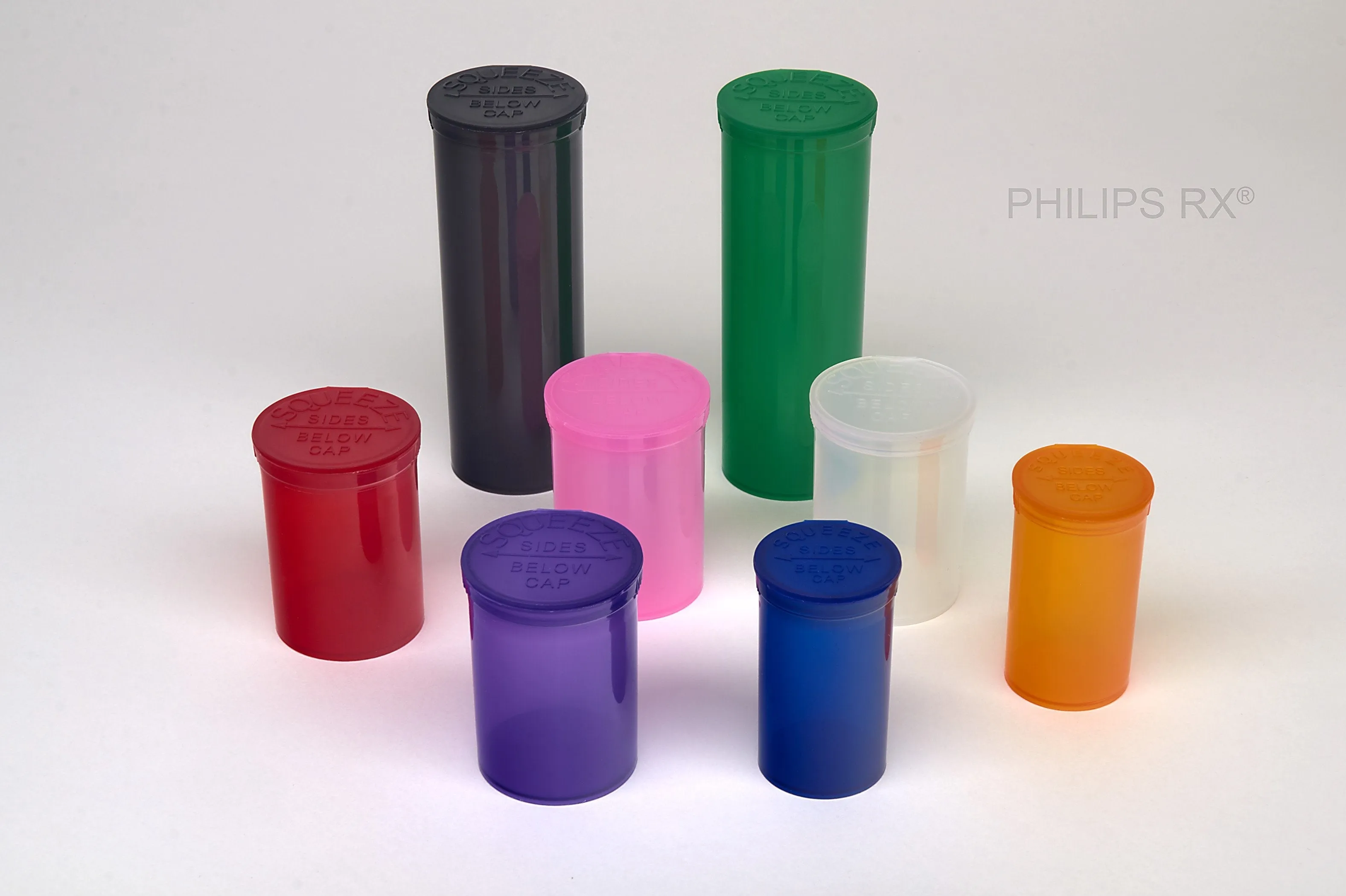 Philips RX 19 Dram Pop Top Vial - 1/8 Oz - Child Resistant - Translucent Clear (225 Count)