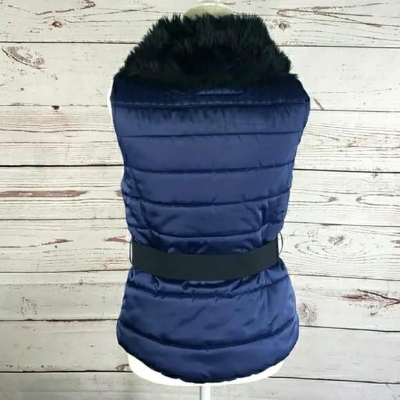 PHILOSOPHY JR. STUDIO Faux Fur Puffer Vest Size M