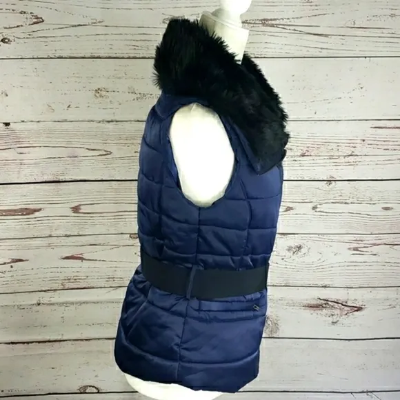 PHILOSOPHY JR. STUDIO Faux Fur Puffer Vest Size M