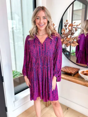 Picture Perfect Printed Dress