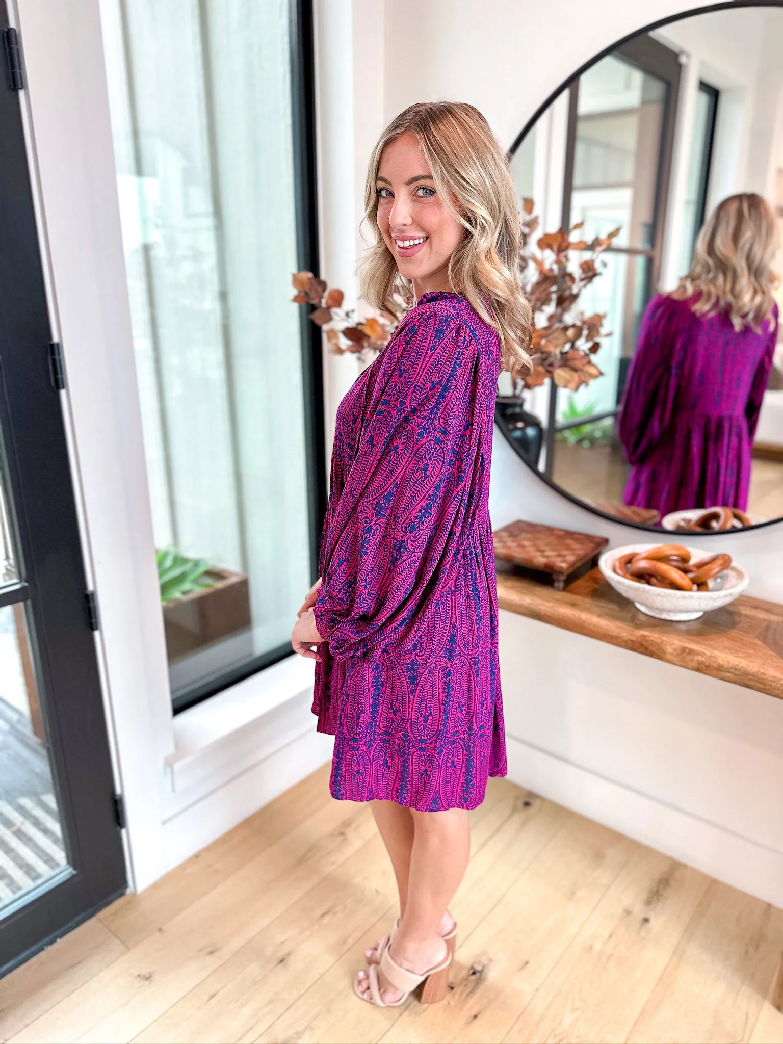 Picture Perfect Printed Dress