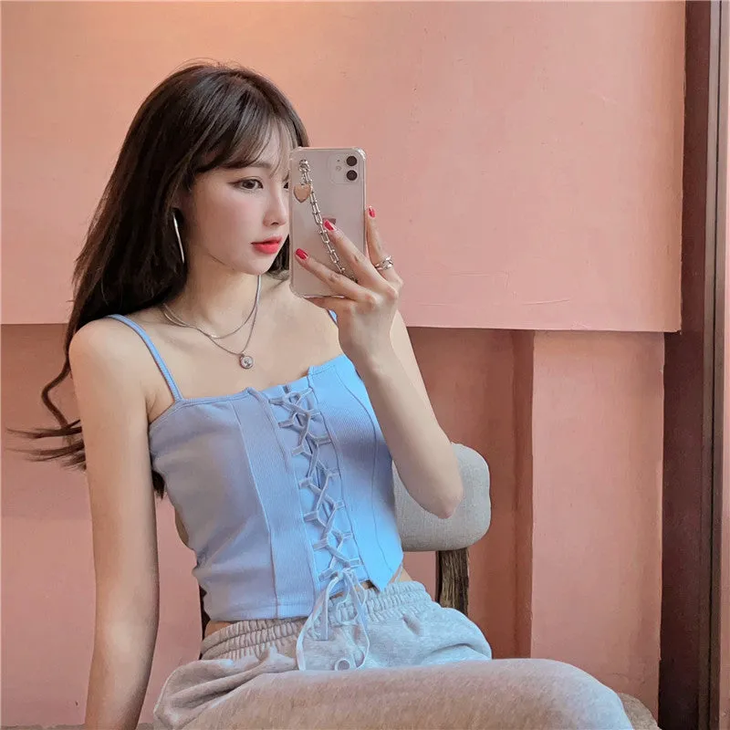 PINK BANDAGE FASHION TUBE TOP UB98055