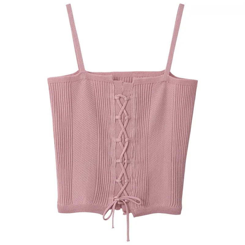 PINK BANDAGE FASHION TUBE TOP UB98055