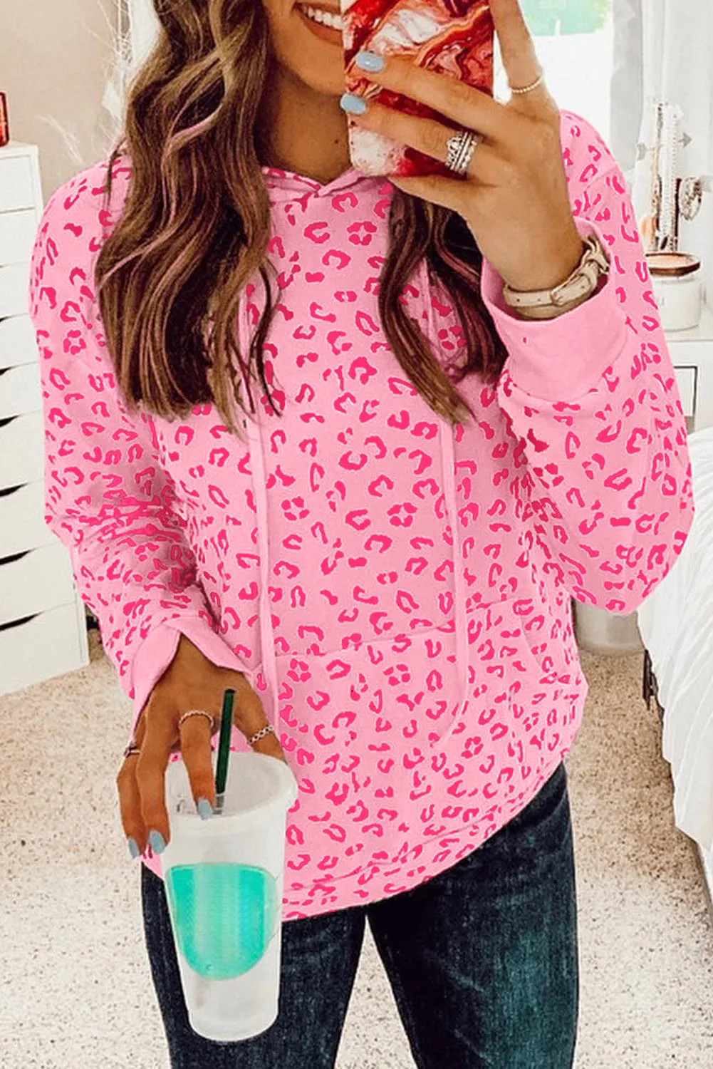 Pirouette Kangaroo Pocket Long Sleeve Drawstring Hoodie
