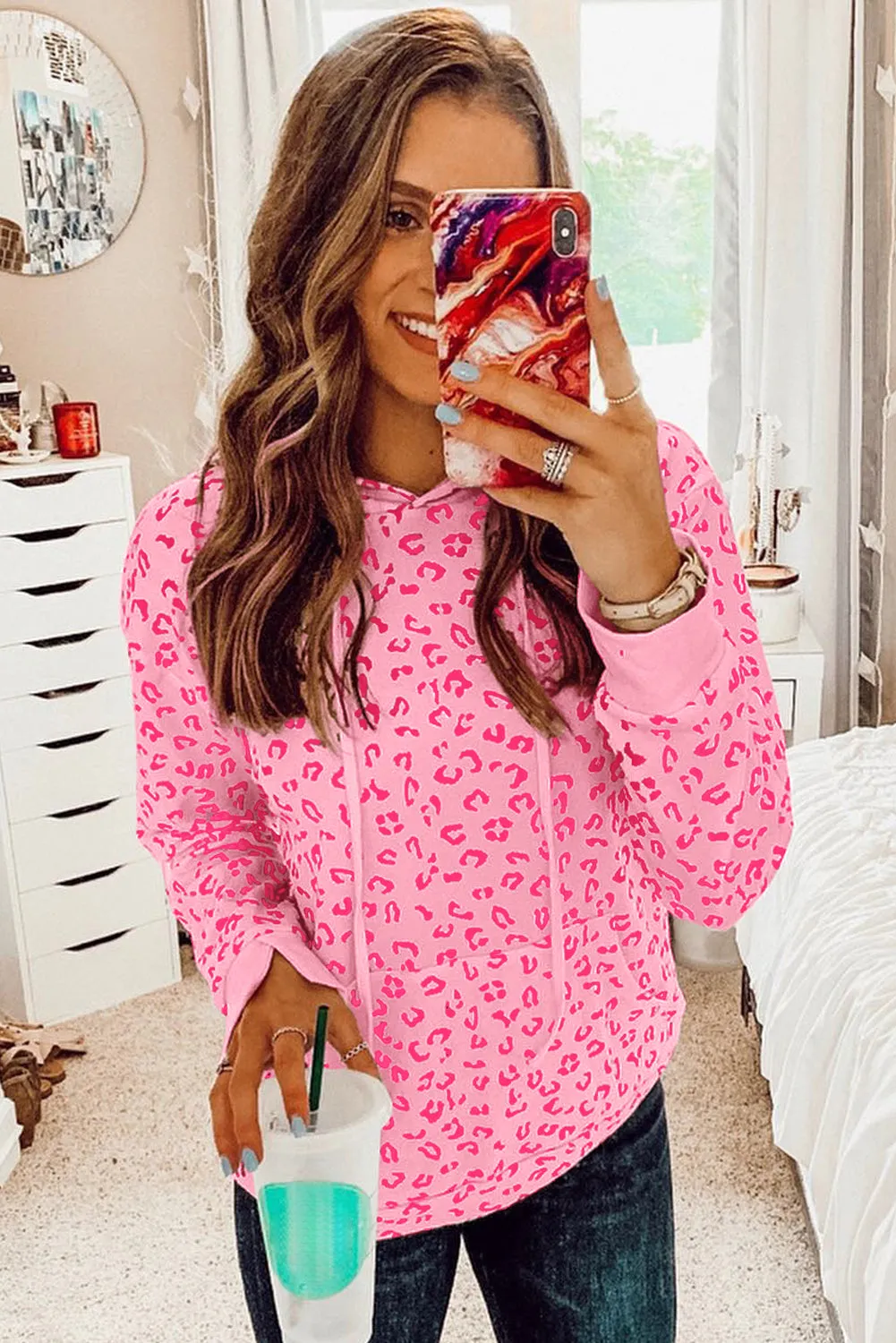 Pirouette Kangaroo Pocket Long Sleeve Drawstring Hoodie