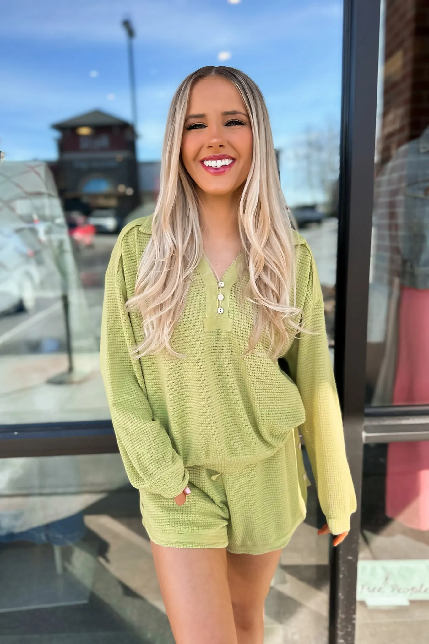 Pistachio Waffle Top