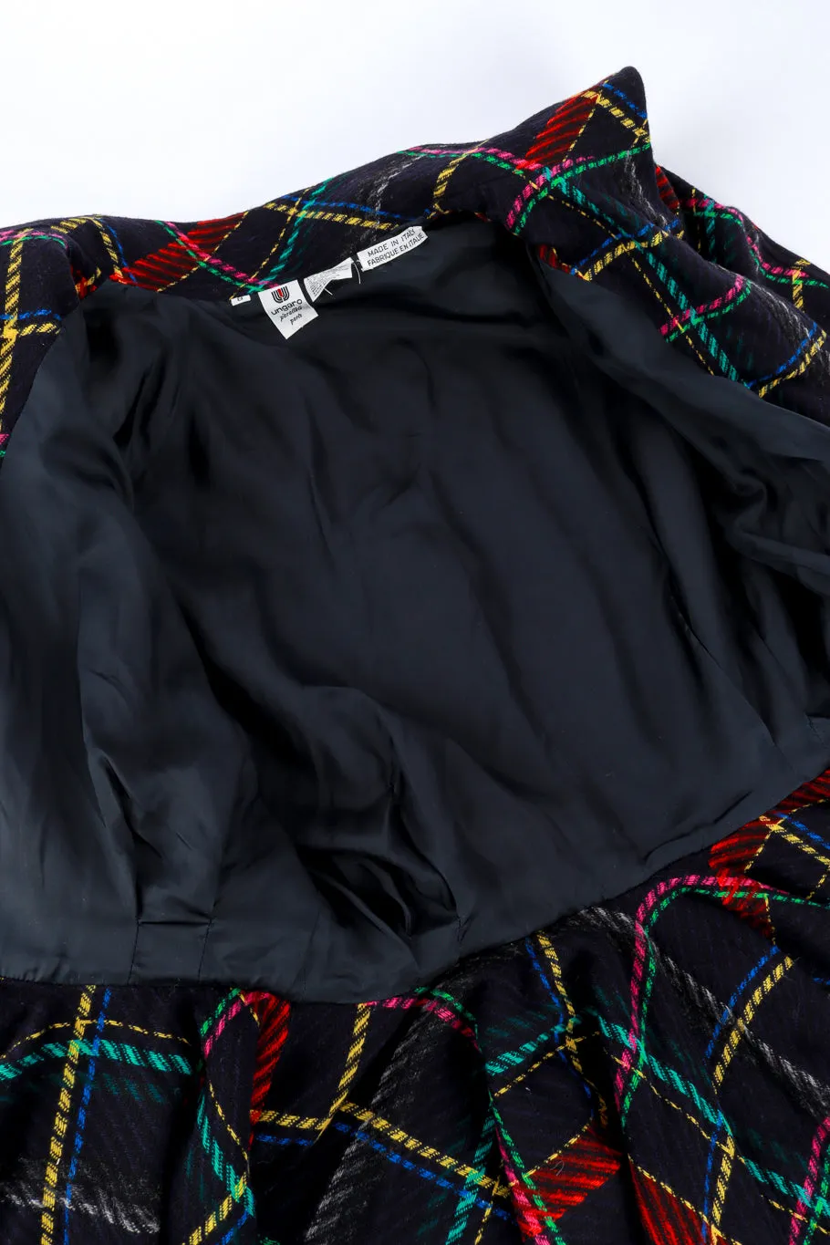 Plaid Peplum Jacket