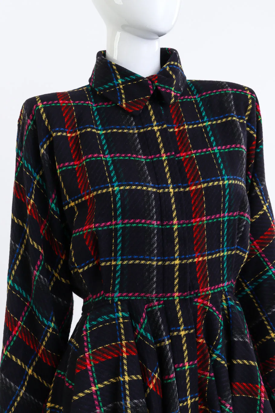 Plaid Peplum Jacket
