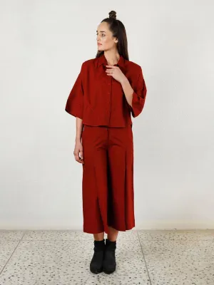 Pleated Cherry Pants