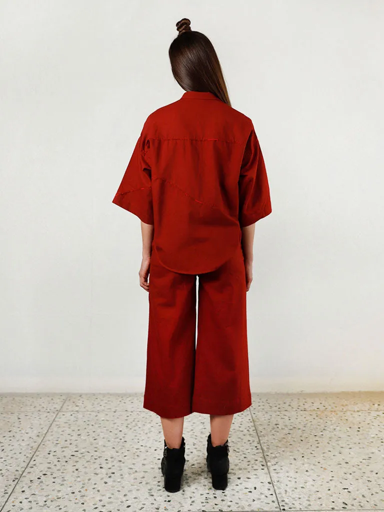 Pleated Cherry Pants