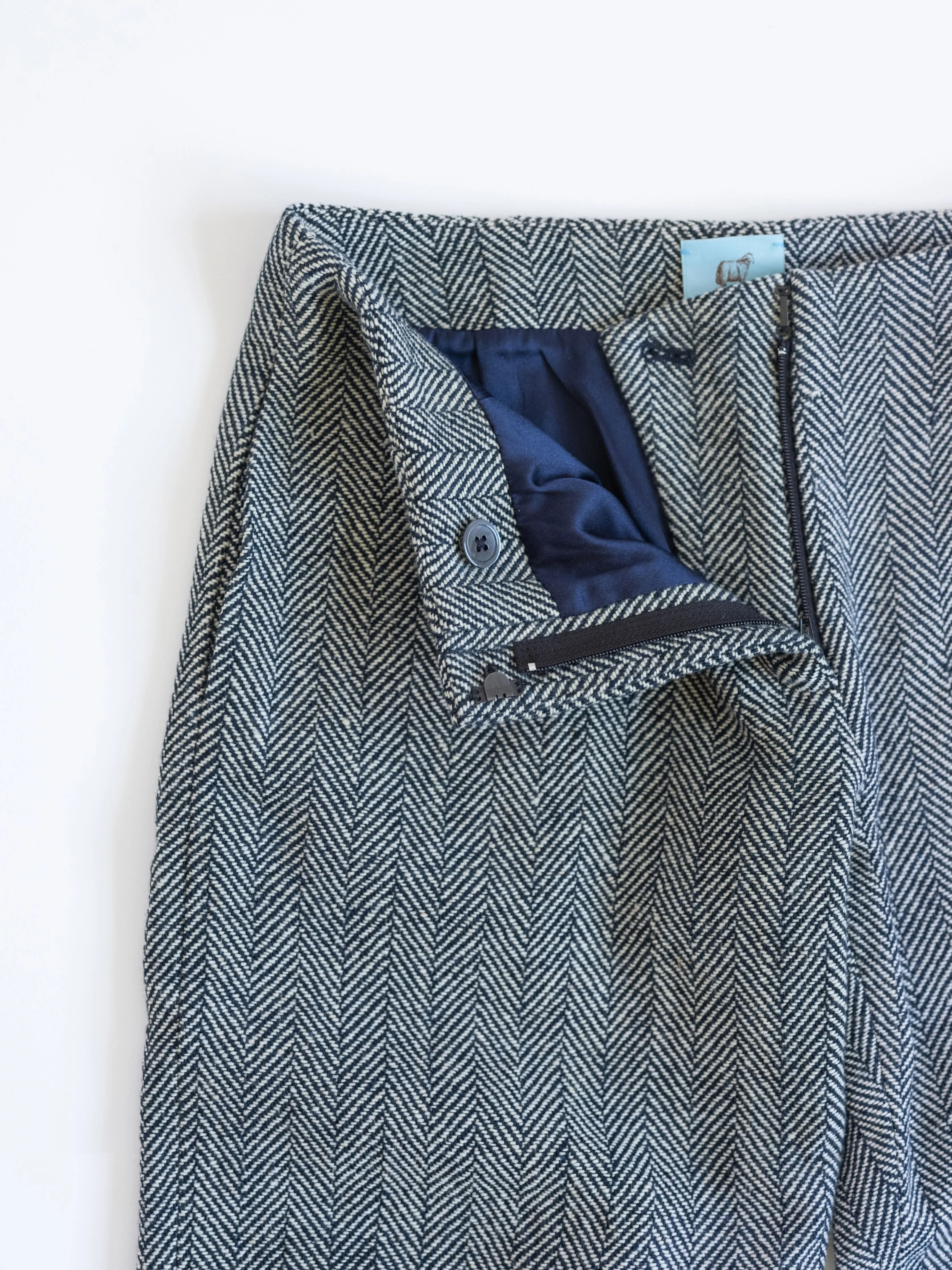 Pleated Pant in Wool