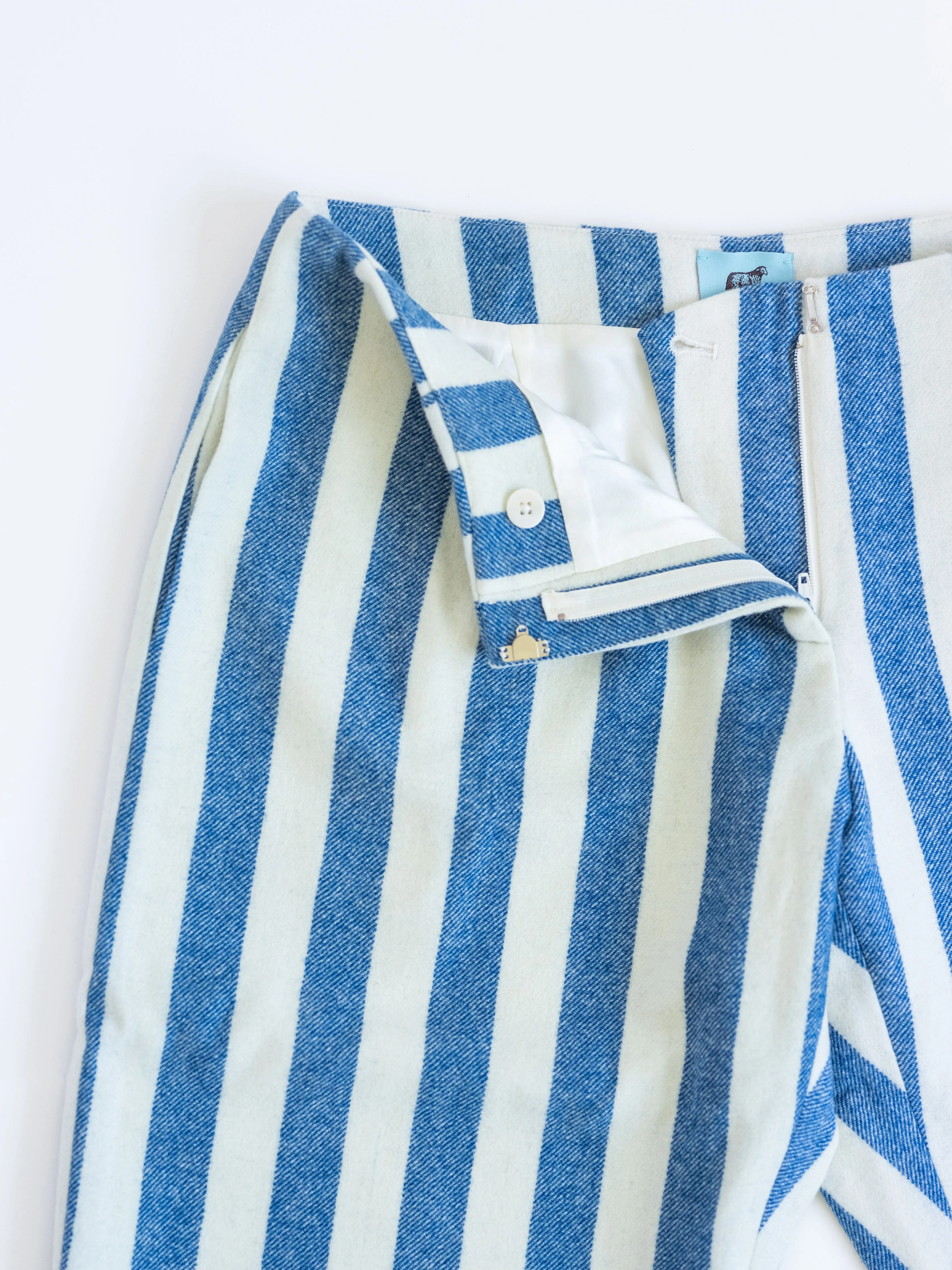 Pleated Pant in Wool