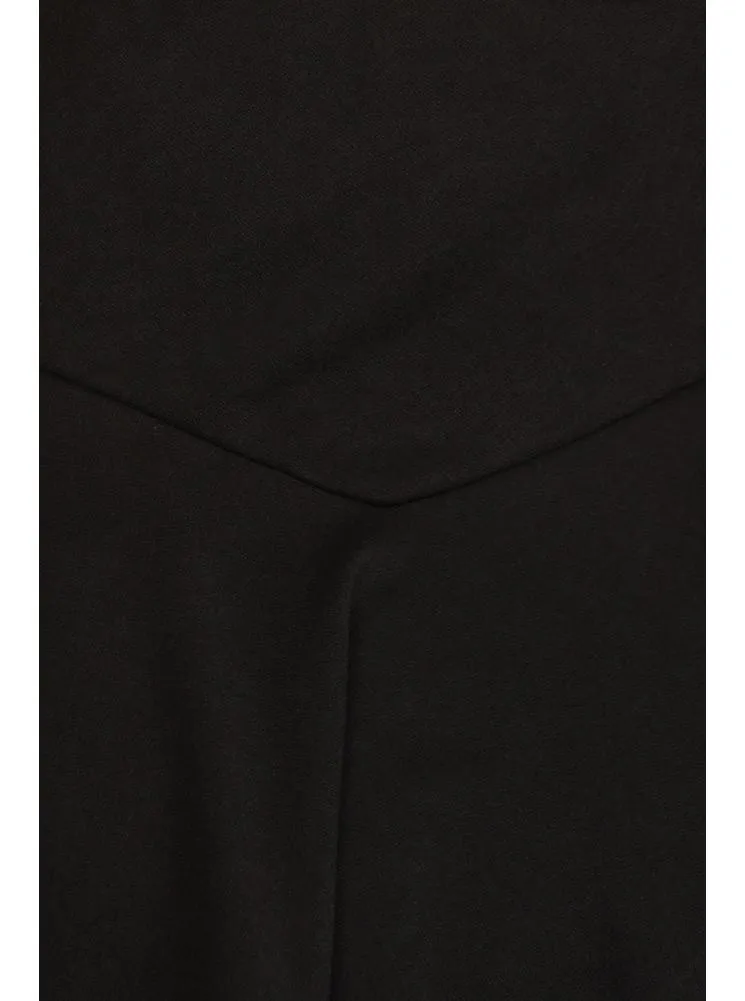 Plus Size Sexy Black Peplum Tank