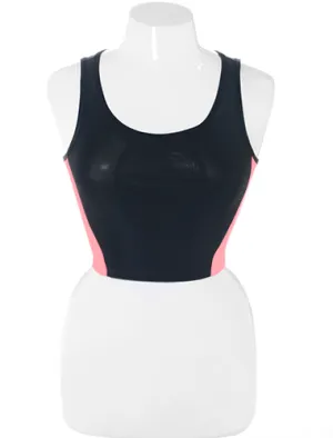 Plus Size Sexy Coral Crop Top