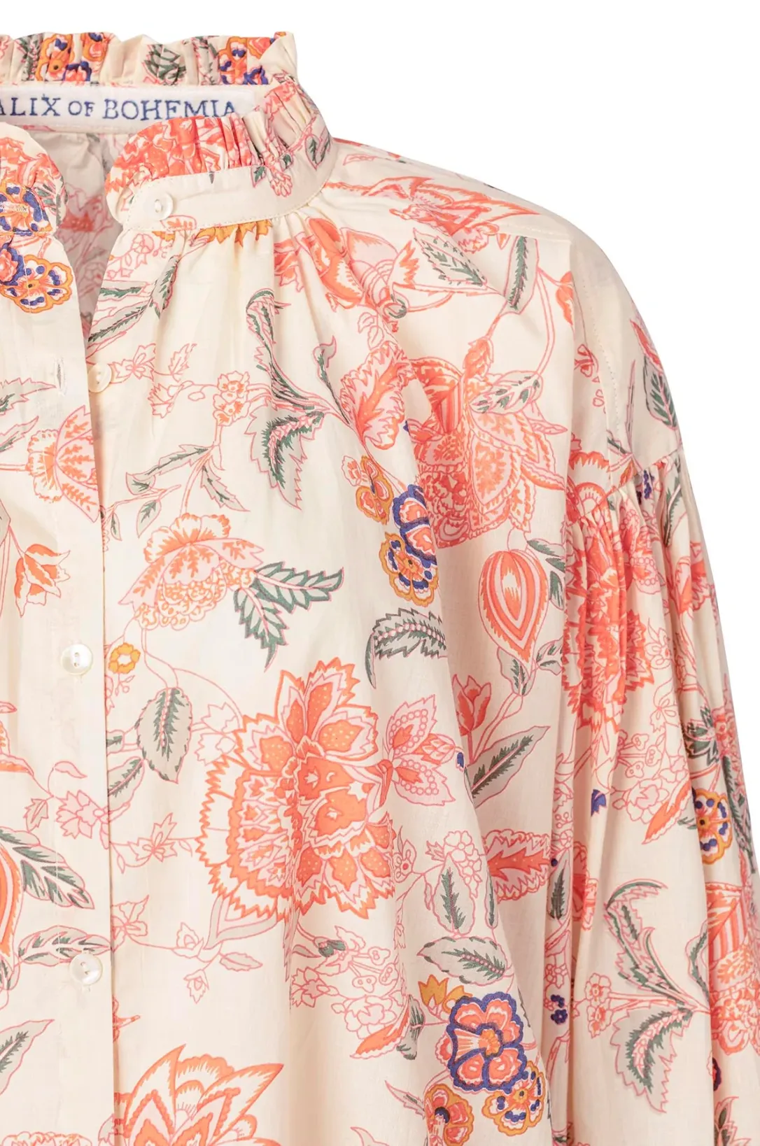 Poet Coral Flower Blouse, Pink Camation